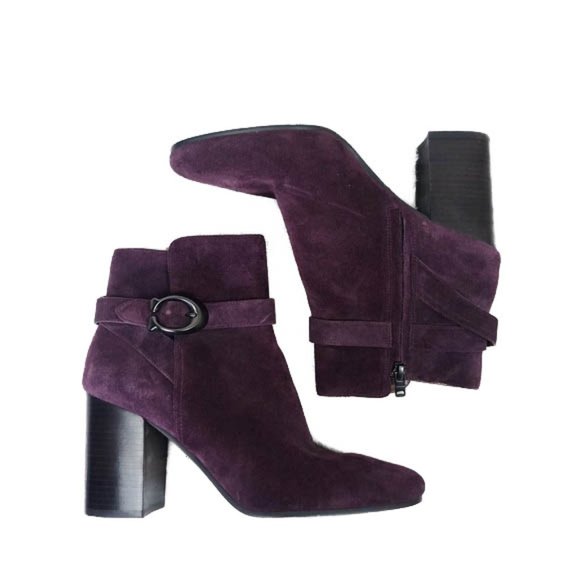 Leather Delaney Signature Buckle Boots 